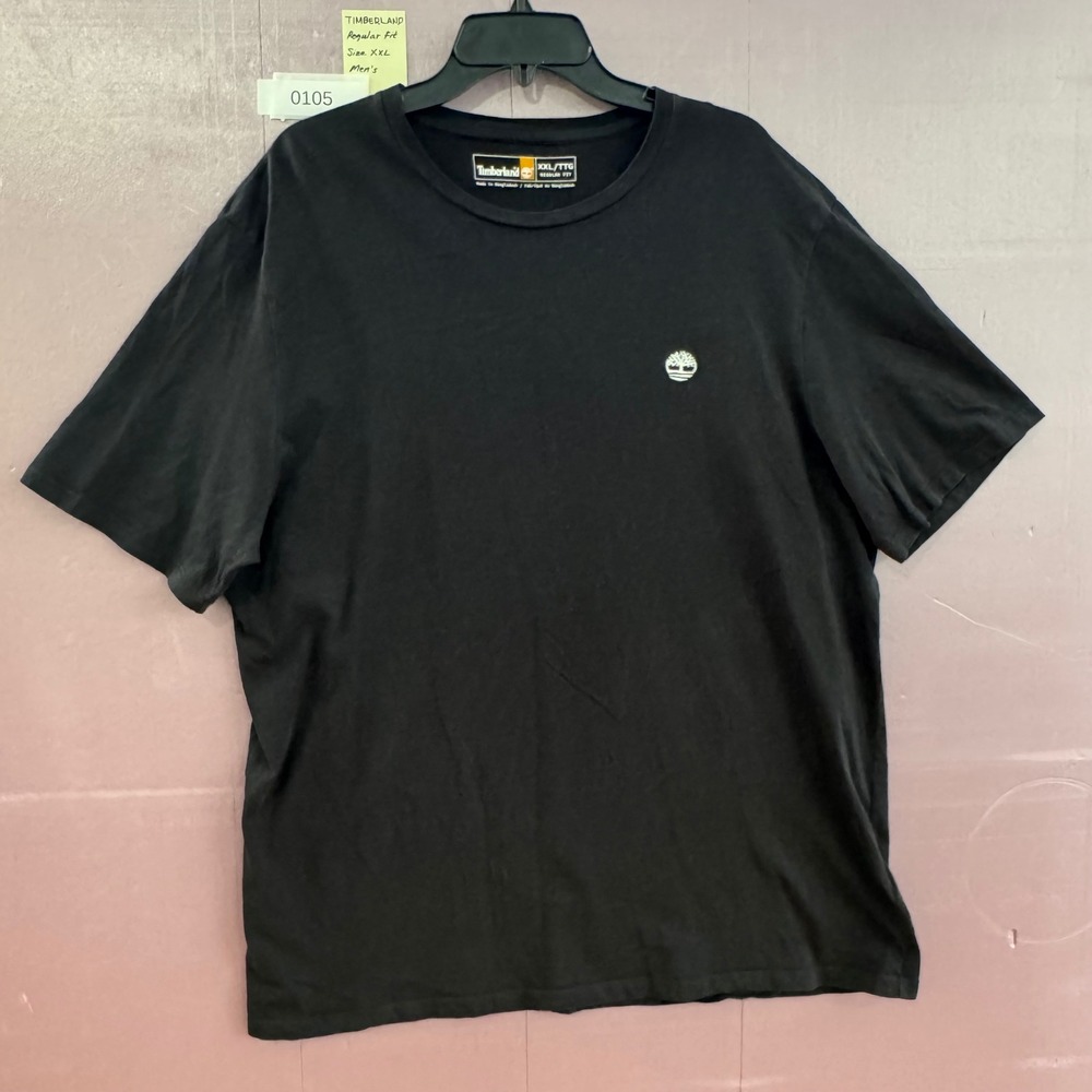 Timberland Men's Black Regular Fit Crew Neck T Shirt Size XXL Work casual basic - Picture 10 of 10